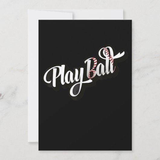 Spielball Baseball und Softball Save The Date (Vorderseite)