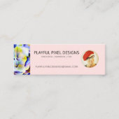 Spielbare Pixel-Designs-Visitenkarte Mini Visitenkarte (Vorderseite)