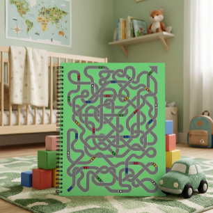 Spielbares Auto Straßenkarte Notizbuch