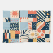 Spielbares geometrisches Muster Geschirrtuch (Horizontal)