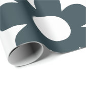 Spielbares Retro-Blume Muster Geschenkpapier (Rolleneckpunkt)