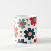 Spielbares Retro-Blume Muster Kaffeetasse (Mittel)