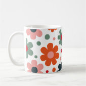 Spielbares Retro-Blume Muster Kaffeetasse (Links)