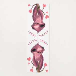 Spielbares Sloth Yoga Mat Smile - Ihr Text - Farbe Yogamatte