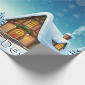 Spielbares Weihnachtsdesign Geschenkpapier (Ecke)