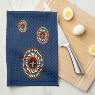 Spielbares Weihnachtshandtuch Küchentuch