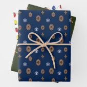 Spielbares Weihnachtswrapping Paper-Set Geschenkpapier Set (Beispiel)