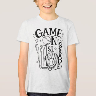 Spielbeginn Baseball der 1. Klasse Erster Schultag Tri-Blend Shirt