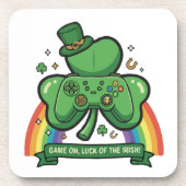Spielbeginn - Das Glück der Iren | St. Patrick's D Getränkeuntersetzer (Vorderseite)