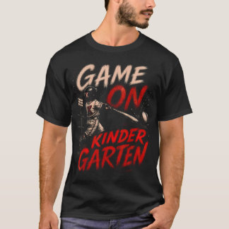 Spielbeginn Kindergarten Baseball Zurück zur Schul T-Shirt