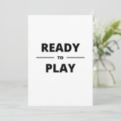 SPIELBEREIT EINLADUNG (Stehend Vorderseite)