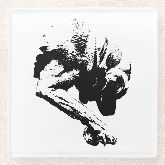 Spielbereit Glasuntersetzer (Vorderseite)