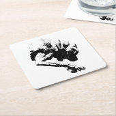 Spielbereit Rechteckiger Pappuntersetzer (angewinkelt)