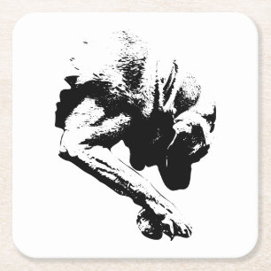 Spielbereit Rechteckiger Pappuntersetzer