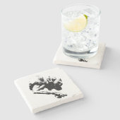 Spielbereit Steinuntersetzer (Seitenansicht)