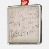Spielberichtsbogen 'des Mondscheins Sonata Silbernes Ornament (Links)