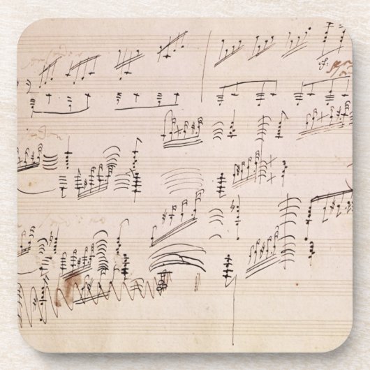 Spielberichtsbogen 'des Mondscheins Sonata Untersetzer (Vorderseite)
