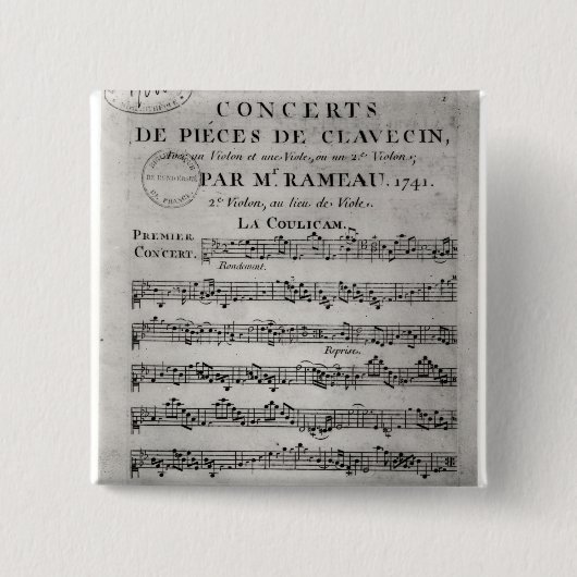 Spielberichtsbogen für 'De Concerts de Pieces Button (Vorderseite)