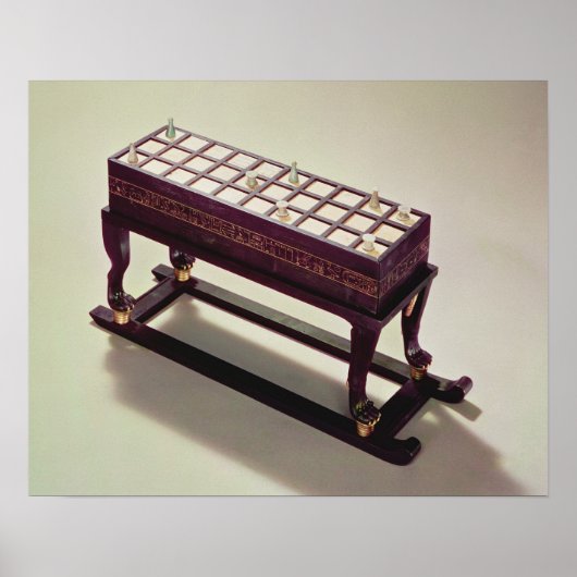 Spielbrett, aus dem Grab von Tutankhamun Poster (Vorne)