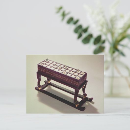 Spielbrett, aus dem Grab von Tutankhamun Postkarte (Stehend Vorderseite)