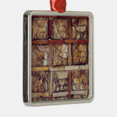 Spielbrett, Tiere des Feldes und Wald Ornament Aus Metall (Rechts)