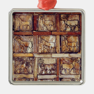 Spielbrett, Tiere des Feldes und Wald Ornament Aus Metall