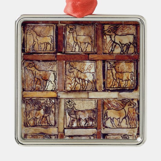 Spielbrett, Tiere des Feldes und Wald Ornament Aus Metall (Vorne)