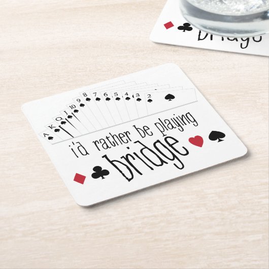 Spielbrücke Rechteckiger Pappuntersetzer (angewinkelt)