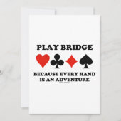 Spielbrücke, weil jede Hand ein Abenteuer ist Einladung (Vorderseite)