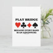 Spielbrücke, weil jede Hand ein Abenteuer ist Einladung (Stehend Vorderseite)