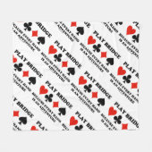 Spielbrücke, weil jede Hand ein Abenteuer ist Fleecedecke (Vorderseite (Horizontal))