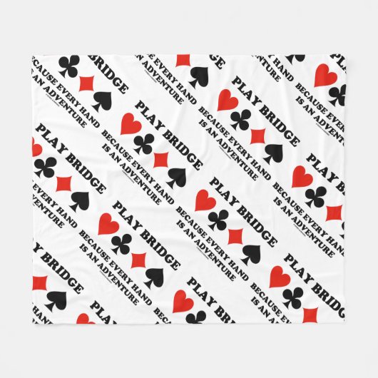 Spielbrücke, weil jede Hand ein Abenteuer ist Fleecedecke (Vorderseite (Horizontal))
