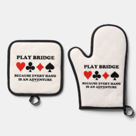 Spielbrücke, weil jede Hand ein Abenteuer ist Ofenhandschuh & Topflappen-Set