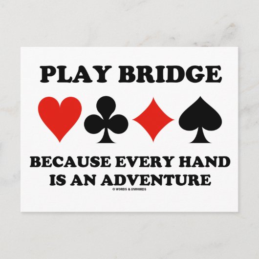 Spielbrücke, weil jede Hand ein Abenteuer ist Postkarte (Vorderseite)