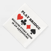 Spielbrücke, weil jede Hand ein Abenteuer ist Serviette (Ecke)