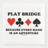 Spielbrücke, weil jede Hand ein Abenteuer ist Serviette (Vorderseite)