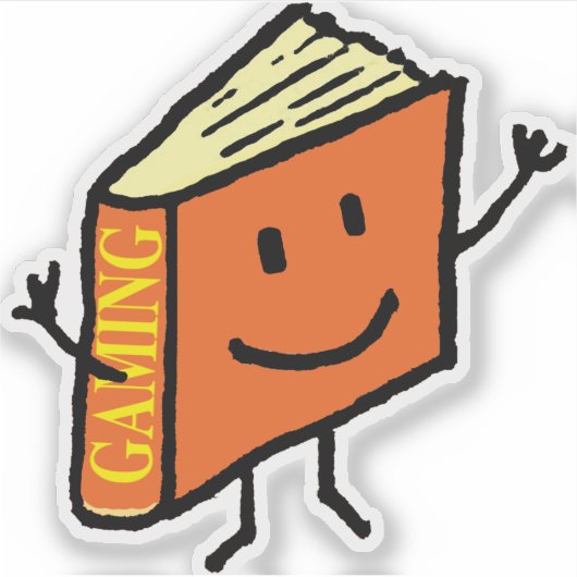 Spielbuch Aufkleber (Vorderseite)