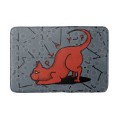 SPIELcat-Grau Badematte (Vorderseite)