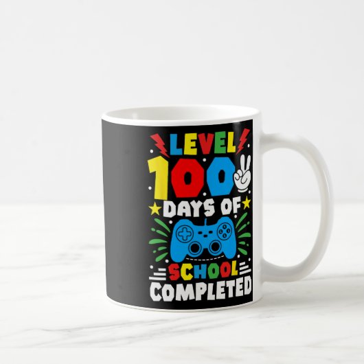 Spielcontroller Ebene 100 Tage Schule abgeschlosse Kaffeetasse (Rechts)