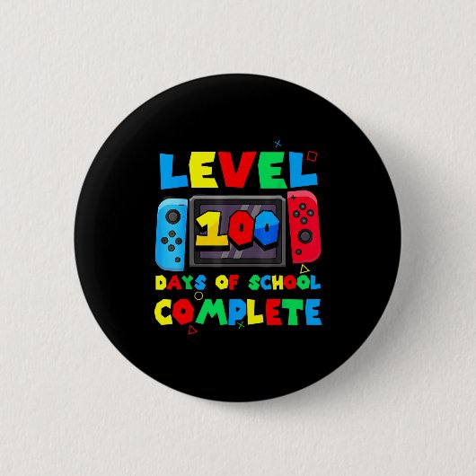 Spielcontroller Ebene 100 Tage Schule Vollständig Button (Vorderseite)