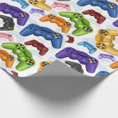 Spielcontroller Geschenkpapier (Ecke)