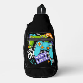 Spielcontroller Graffiti Gaming Born To Play Crossbody Bag