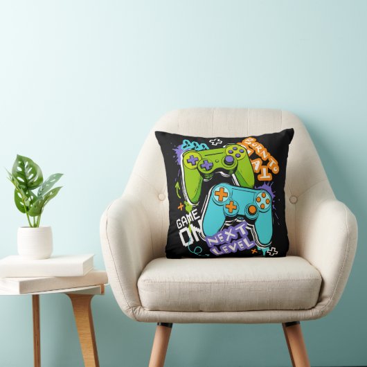 Spielcontroller Graffiti  Gaming Born To Play  Kissen (Stuhl )