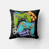 Spielcontroller Graffiti  Gaming Born To Play  Kissen (Rückseite)