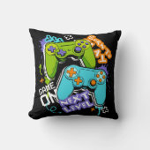 Spielcontroller Graffiti  Gaming Born To Play  Kissen (Vorderseite)
