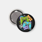 Spielcontroller Graffiti  Gaming Born To Play  Magnet (Vorderseite/Rückseite)