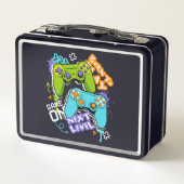 Spielcontroller Graffiti Gaming Born To Play Metall Brotdose (Rückseite)