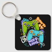 Spielcontroller Graffiti  Gaming Born To Play  Schlüsselanhänger (Vorderseite)
