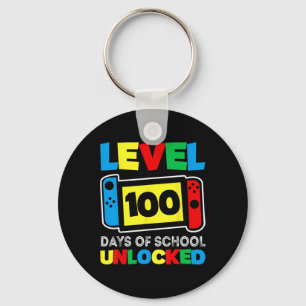 Spielcontroller Level 100 Tage Schule absolviert Schlüsselanhänger