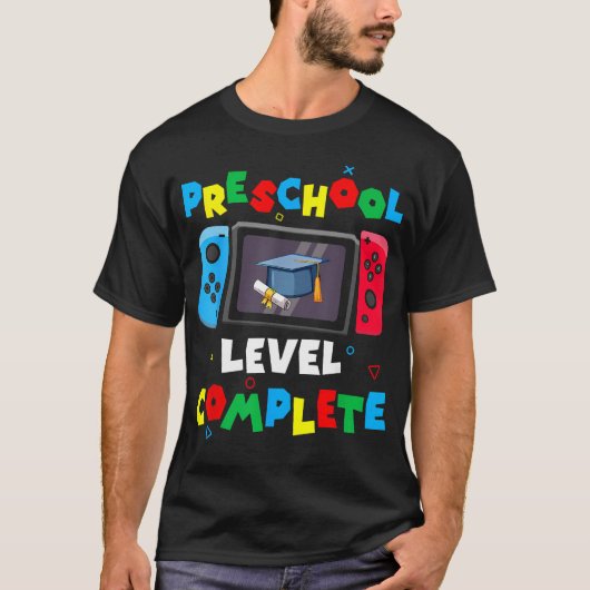Spielcontroller-Level-Vorschule komplett Jungen T-Shirt (Vorderseite)